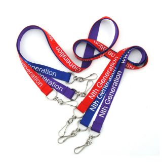Factory wholesale custom logo Polyester Lanyard