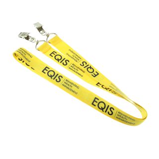 Customized sublimation logo nylon woven polyester neck printed strap lanyard