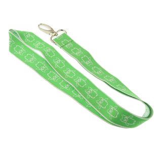Fabric custom design woven embroidery neck lanyard