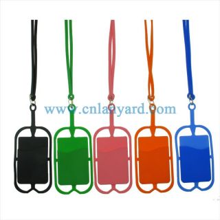 Silicone cell phone holder cheap custom lanyards  lanyard