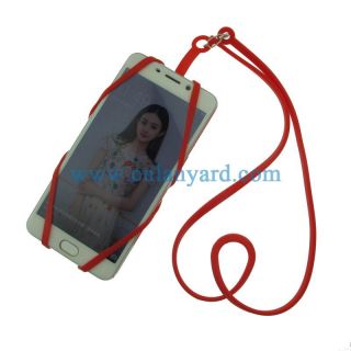 Universal Silicone Phone Holder Lanyard with Adjustable Strap, Hands-Free Neck Phone Case